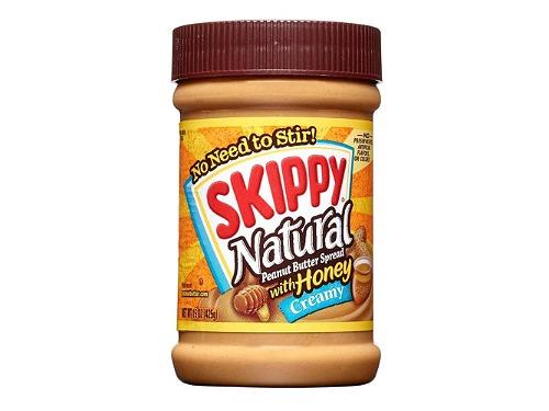 کره بادام زمینی کرمی عسلی و ارگانیک و بدون گلوتن 425 گرمی اسکیپی skippy